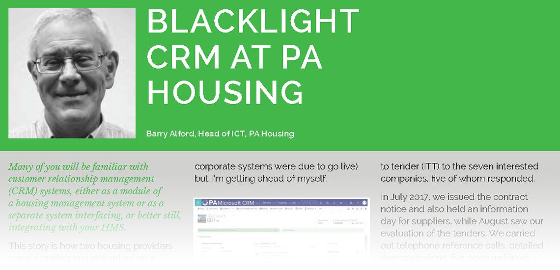 Housing Technology: Blacklight CRM at PA Housing 